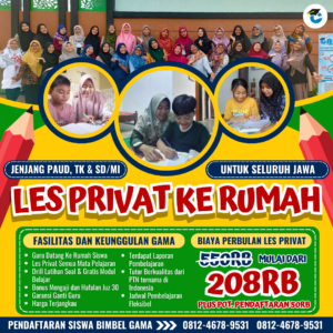 Siswa Mengikuti Les Privat Offline dari Rumah